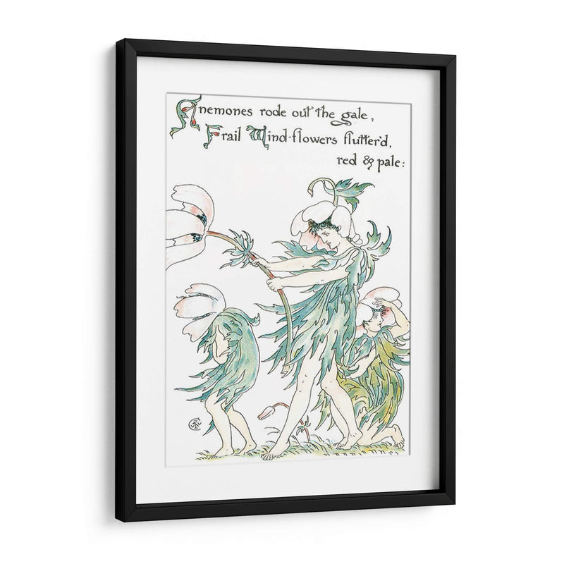 Shakespeares Garden I (Anemone) - Walter Crane | Cuadro decorativo de Canvas Lab