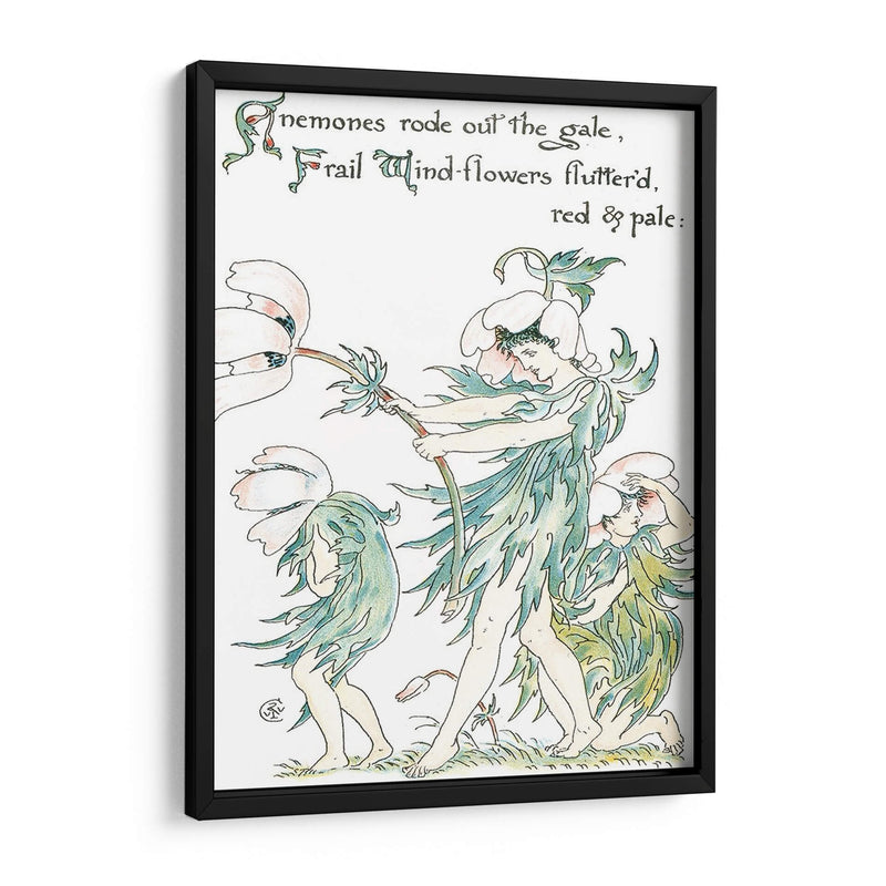 Shakespeares Garden I (Anemone) - Walter Crane | Cuadro decorativo de Canvas Lab