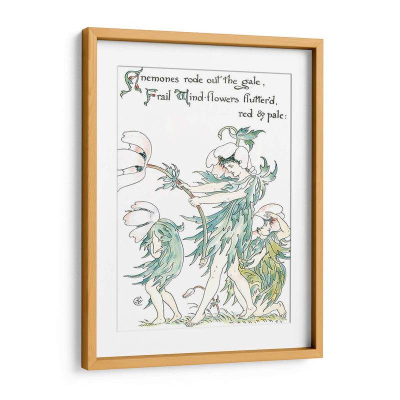 Shakespeares Garden I (Anemone) - Walter Crane | Cuadro decorativo de Canvas Lab