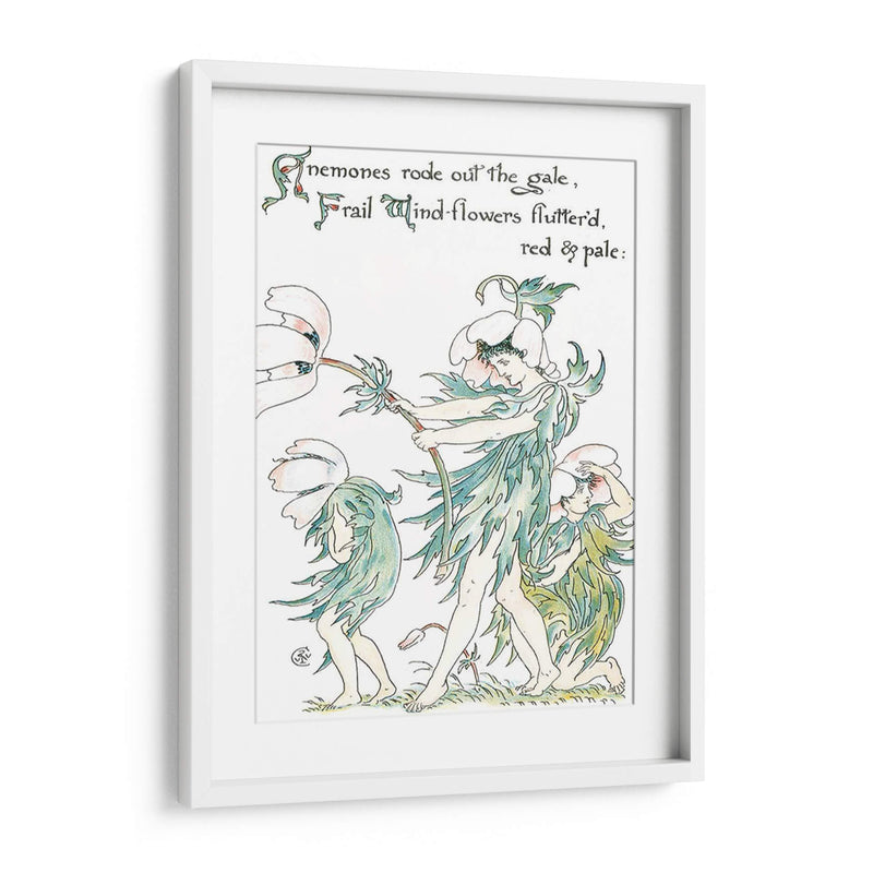 Shakespeares Garden I (Anemone) - Walter Crane | Cuadro decorativo de Canvas Lab