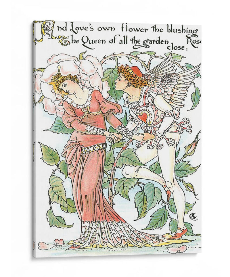 Shakespeares Garden Iii (Rose) - Walter Crane | Cuadro decorativo de Canvas Lab