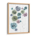 Shiplap Suculent Cluster Ii - Grace Popp | Cuadro decorativo de Canvas Lab