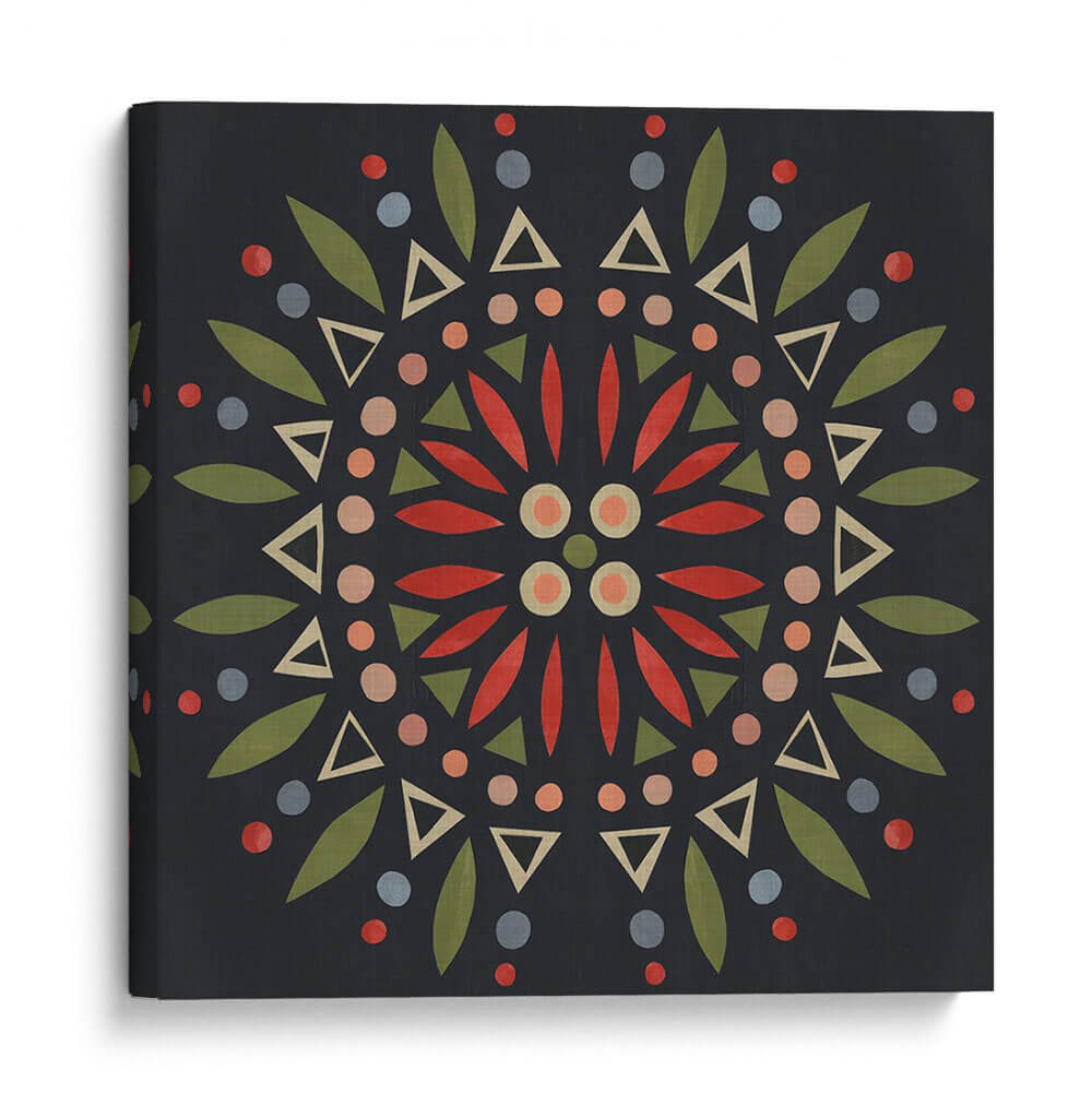 Mandala Folclórica Iv - Emma Scarvey | Cuadro decorativo de Canvas Lab