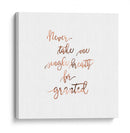 Nada por sentado | Cuadro decorativo de Canvas Lab