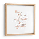 Nada por sentado | Cuadro decorativo de Canvas Lab