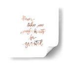 Nada por sentado | Cuadro decorativo de Canvas Lab