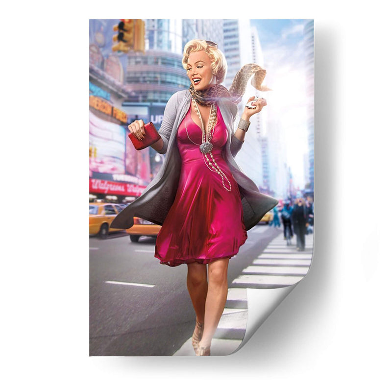 Marilyn En La Ciudad - J.J. Brando | Cuadro decorativo de Canvas Lab