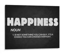 Happiness noun | Cuadro decorativo de Canvas Lab