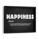 Happiness noun | Cuadro decorativo de Canvas Lab