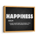 Happiness noun | Cuadro decorativo de Canvas Lab