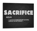 Sacrifice noun | Cuadro decorativo de Canvas Lab