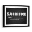 Sacrifice noun | Cuadro decorativo de Canvas Lab