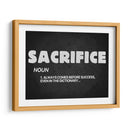 Sacrifice noun | Cuadro decorativo de Canvas Lab