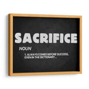 Sacrifice noun | Cuadro decorativo de Canvas Lab