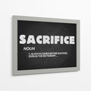 Sacrifice noun | Cuadro decorativo de Canvas Lab