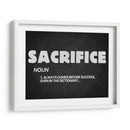 Sacrifice noun | Cuadro decorativo de Canvas Lab