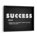 Success noun | Cuadro decorativo de Canvas Lab