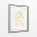 The show must go on Clear | Cuadro decorativo de Canvas Lab