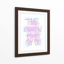 The show must go on Pink | Cuadro decorativo de Canvas Lab