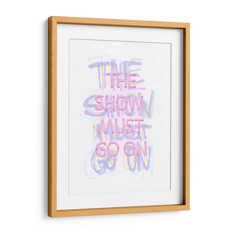 The show must go on Pink | Cuadro decorativo de Canvas Lab