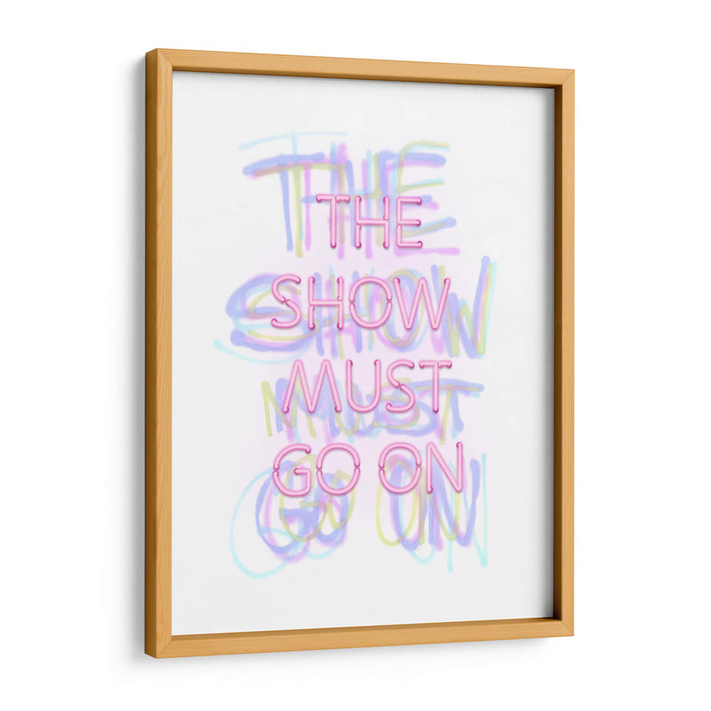 The show must go on Pink | Cuadro decorativo de Canvas Lab