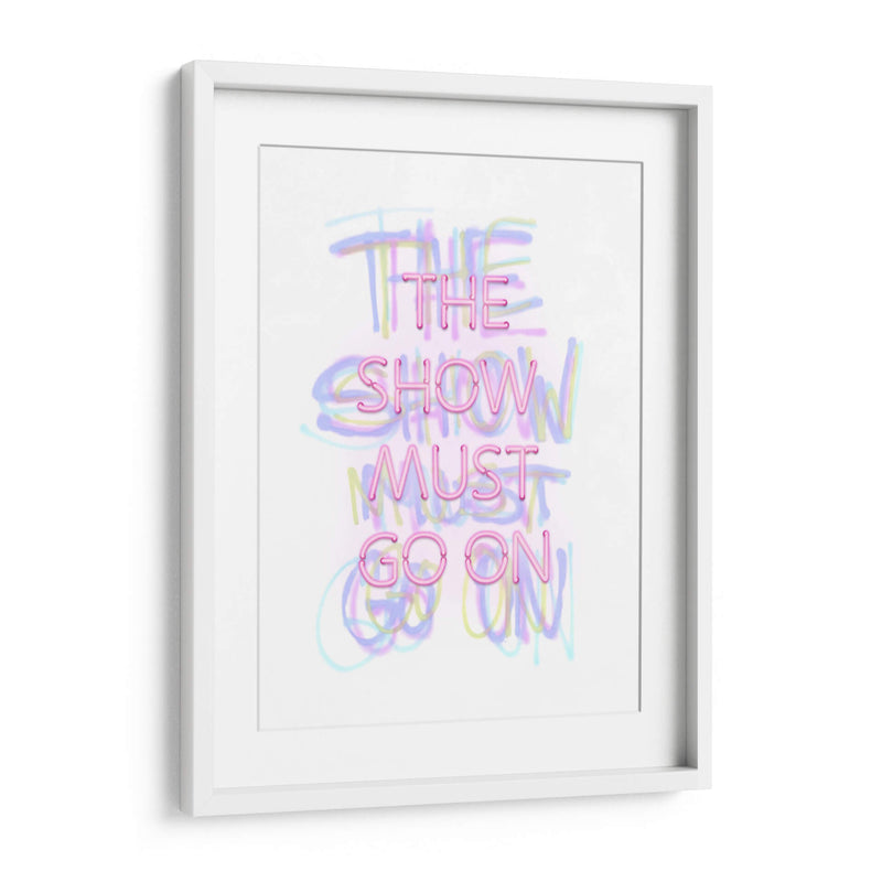 The show must go on Pink | Cuadro decorativo de Canvas Lab