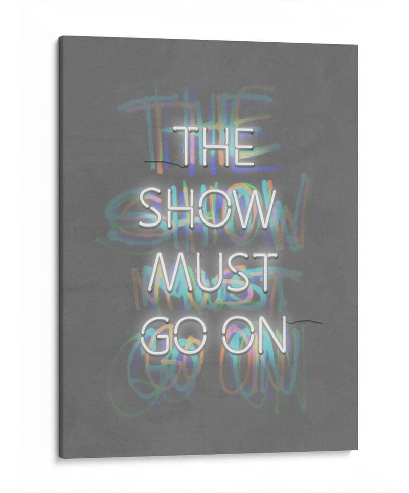The show must go on White | Cuadro decorativo de Canvas Lab