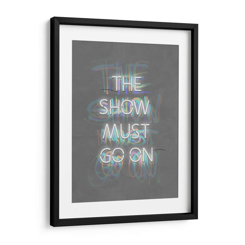 The show must go on White | Cuadro decorativo de Canvas Lab