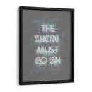 The show must go on White | Cuadro decorativo de Canvas Lab
