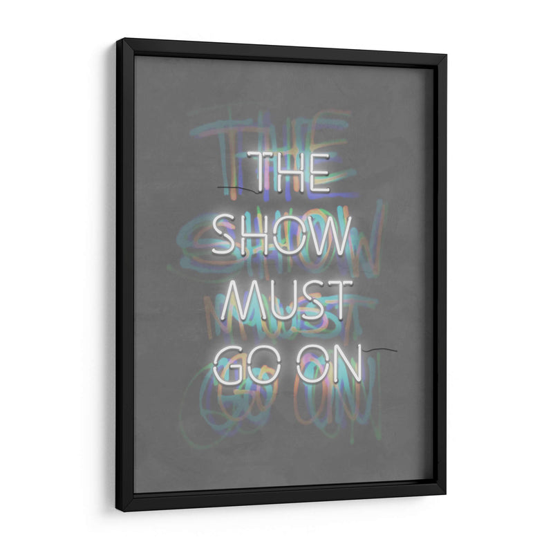 The show must go on White | Cuadro decorativo de Canvas Lab