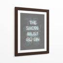 The show must go on White | Cuadro decorativo de Canvas Lab