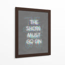 The show must go on White | Cuadro decorativo de Canvas Lab