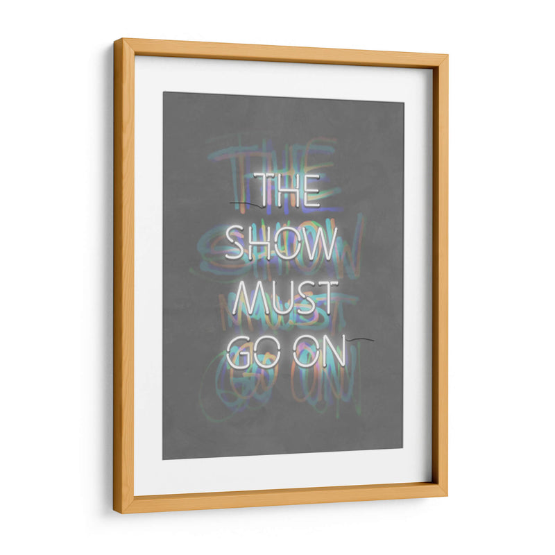 The show must go on White | Cuadro decorativo de Canvas Lab