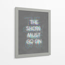 The show must go on White | Cuadro decorativo de Canvas Lab