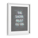 The show must go on White | Cuadro decorativo de Canvas Lab