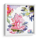 Composición De Flores De Acuarela Vii - Evelia Designs | Cuadro decorativo de Canvas Lab