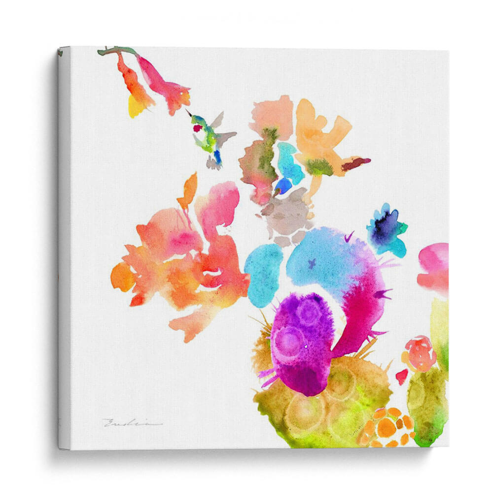 Composición De Flores De Acuarela Ix - Evelia Designs | Cuadro decorativo de Canvas Lab