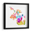 Composición De Flores De Acuarela Ix - Evelia Designs | Cuadro decorativo de Canvas Lab