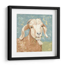Cabra De Granja Marrón - Jade Reynolds | Cuadro decorativo de Canvas Lab