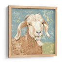 Cabra De Granja Marrón - Jade Reynolds | Cuadro decorativo de Canvas Lab