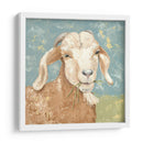 Cabra De Granja Marrón - Jade Reynolds | Cuadro decorativo de Canvas Lab