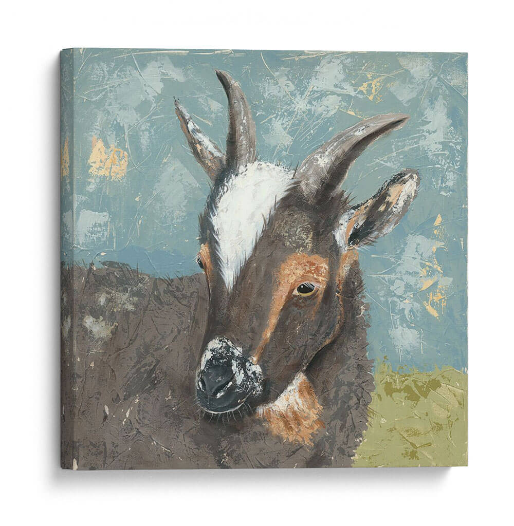 Cabra De Granja De Vida Gris - Jade Reynolds | Cuadro decorativo de Canvas Lab