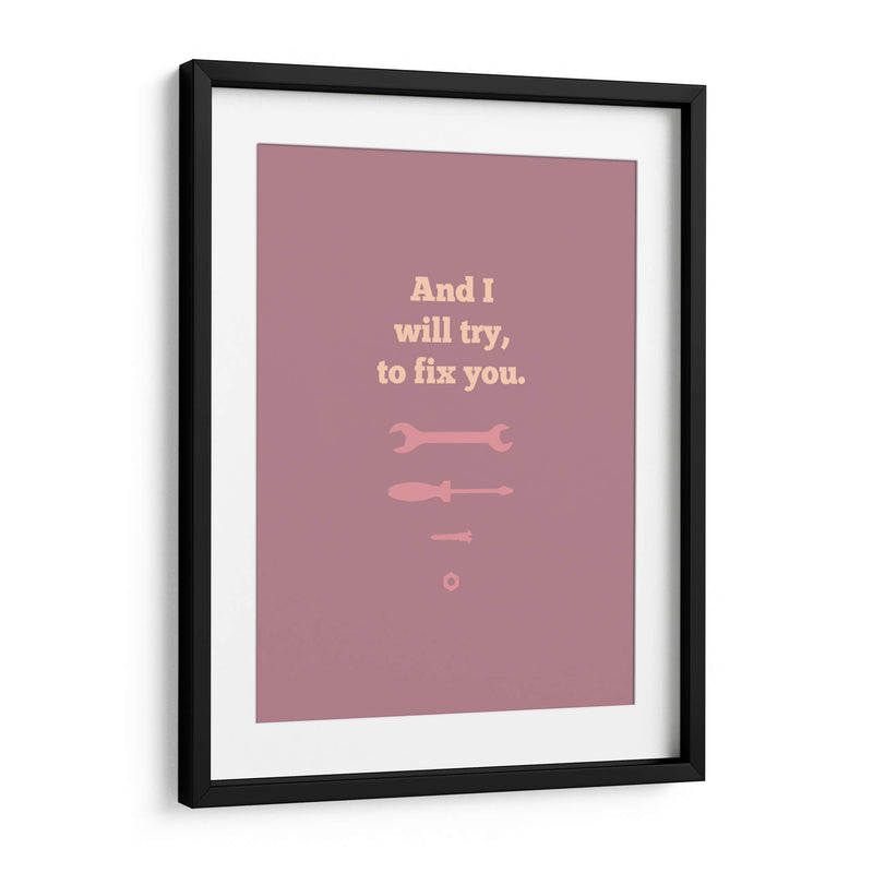 Fix You - Rahma Projekt | Cuadro decorativo de Canvas Lab