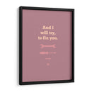 Fix You - Rahma Projekt | Cuadro decorativo de Canvas Lab