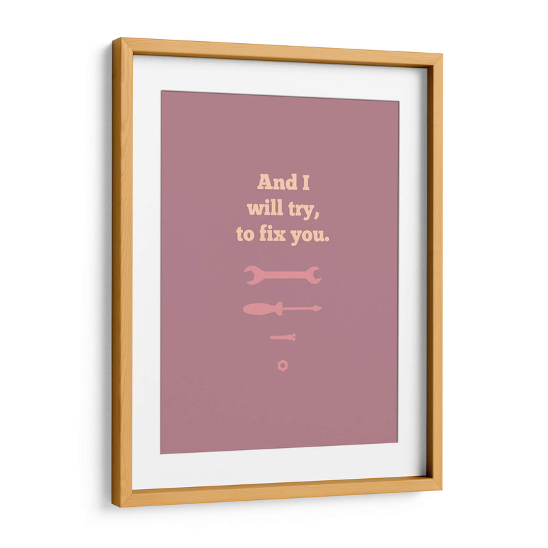 Fix You - Rahma Projekt | Cuadro decorativo de Canvas Lab