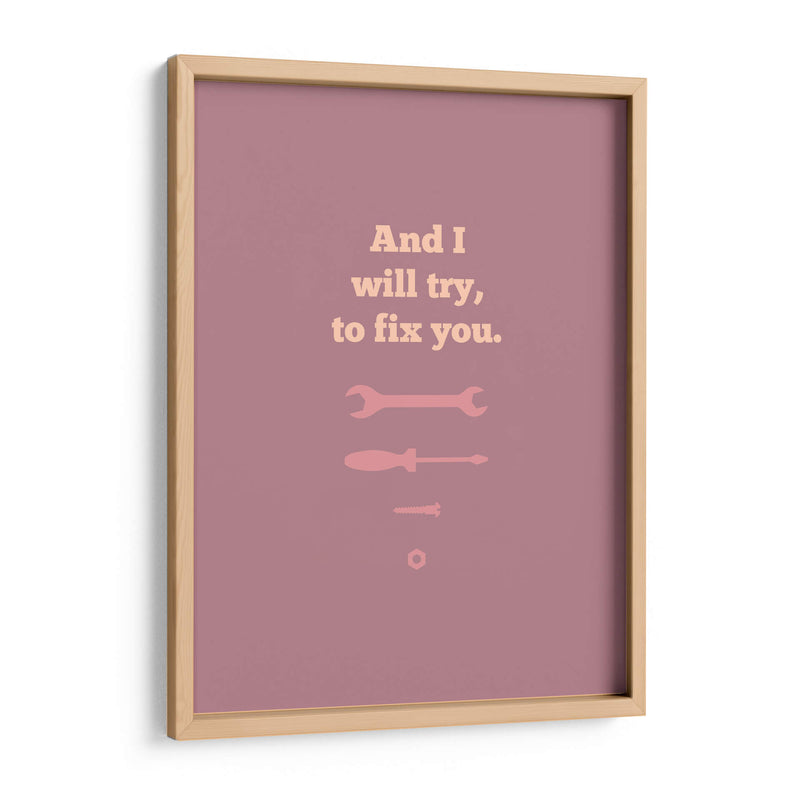 Fix You - Rahma Projekt | Cuadro decorativo de Canvas Lab