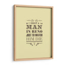 I Shot a Man in Reno - Rahma Projekt | Cuadro decorativo de Canvas Lab
