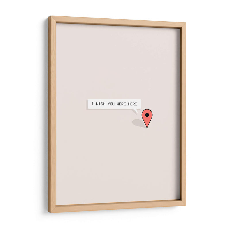 I Wish You Were Here - Rahma Projekt | Cuadro decorativo de Canvas Lab