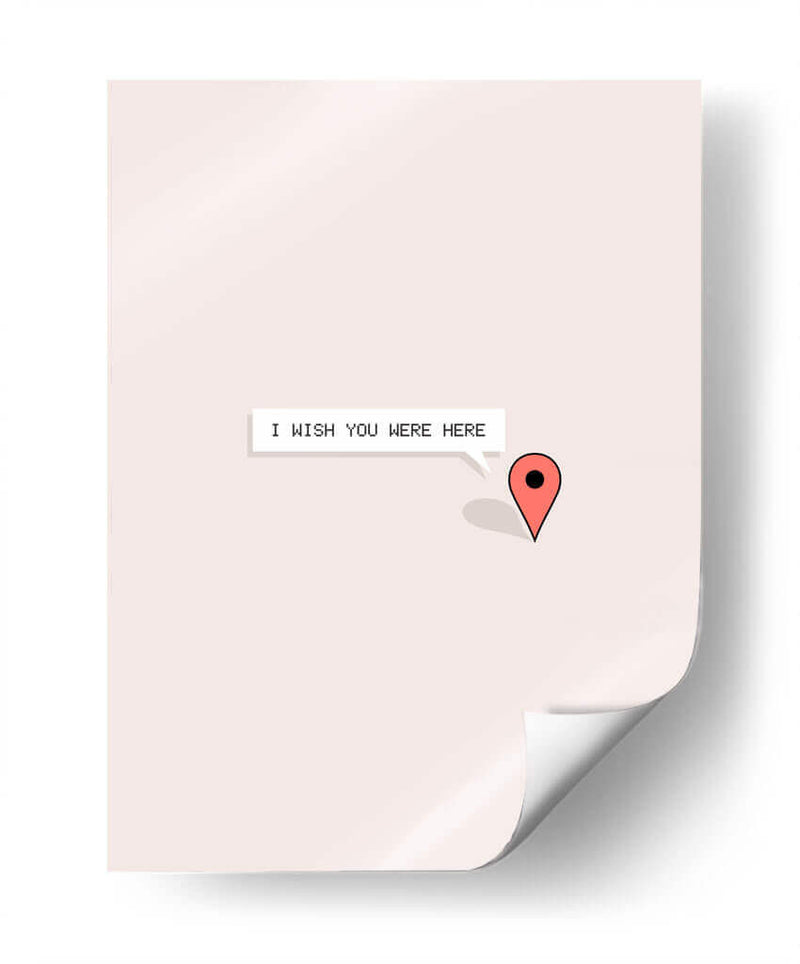 I Wish You Were Here - Rahma Projekt | Cuadro decorativo de Canvas Lab