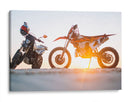 Motocicletas y atardecer | Cuadro decorativo de Canvas Lab
